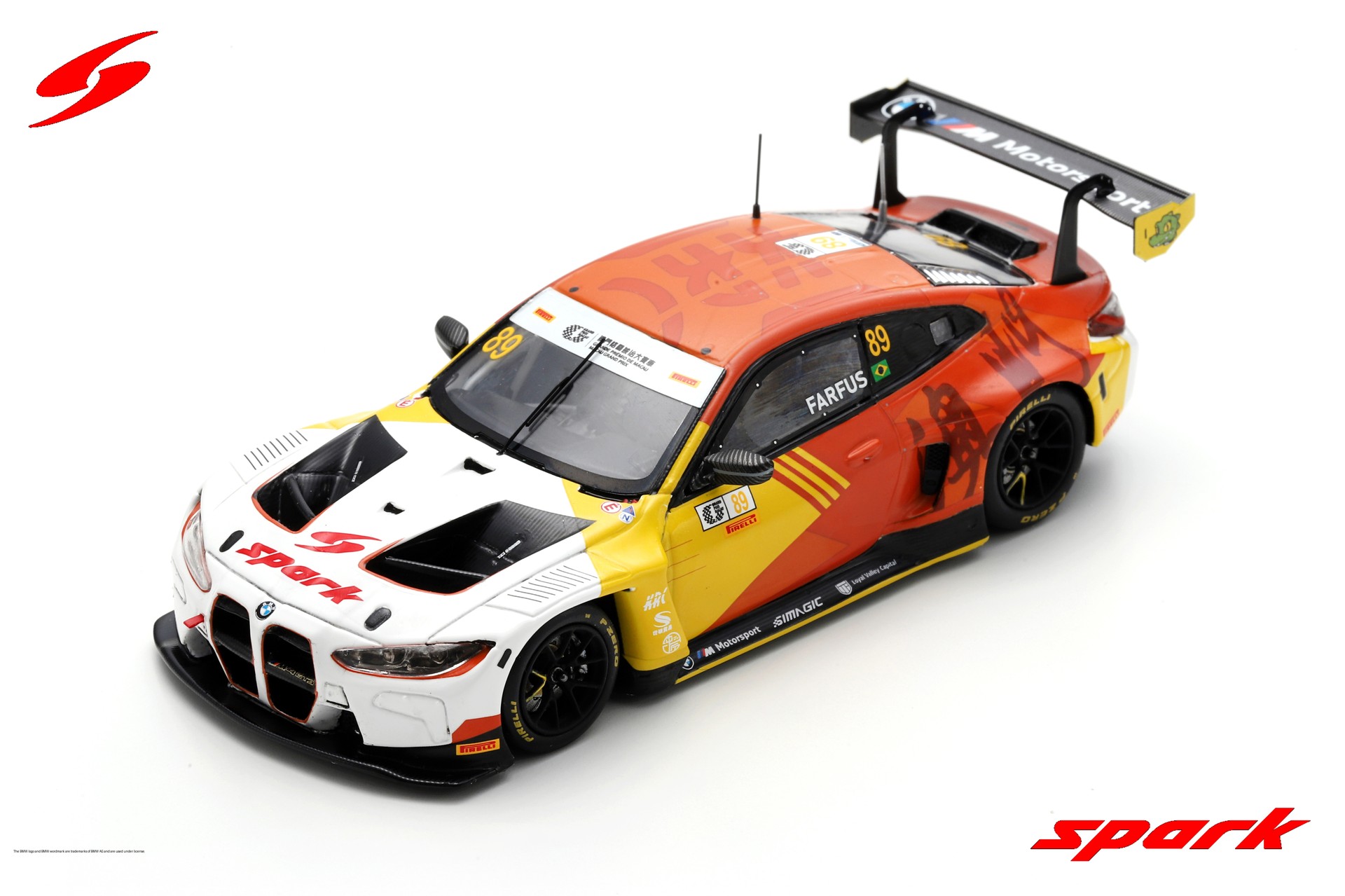 ミニカー 1/43  M4 GT3 - ROWE Racing 3rd Macau PREORDER Spark 1:43 BMW M4 GT3 (Evo) No.53 Rowe Racing 2nd Macau