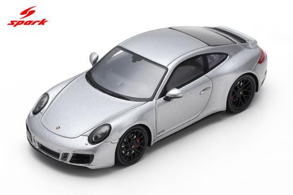 スパーク 1/43 Porsche 911 カレラ4 GTS 2018 シルバー スパーク 1/43