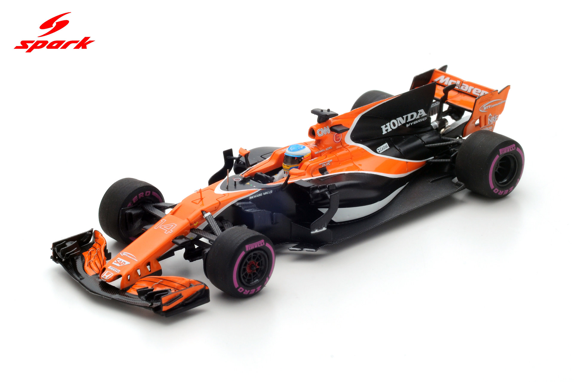 F1ミニカー マクラーレンホンダ　アロンソ　2017 SparkmodelWeb
