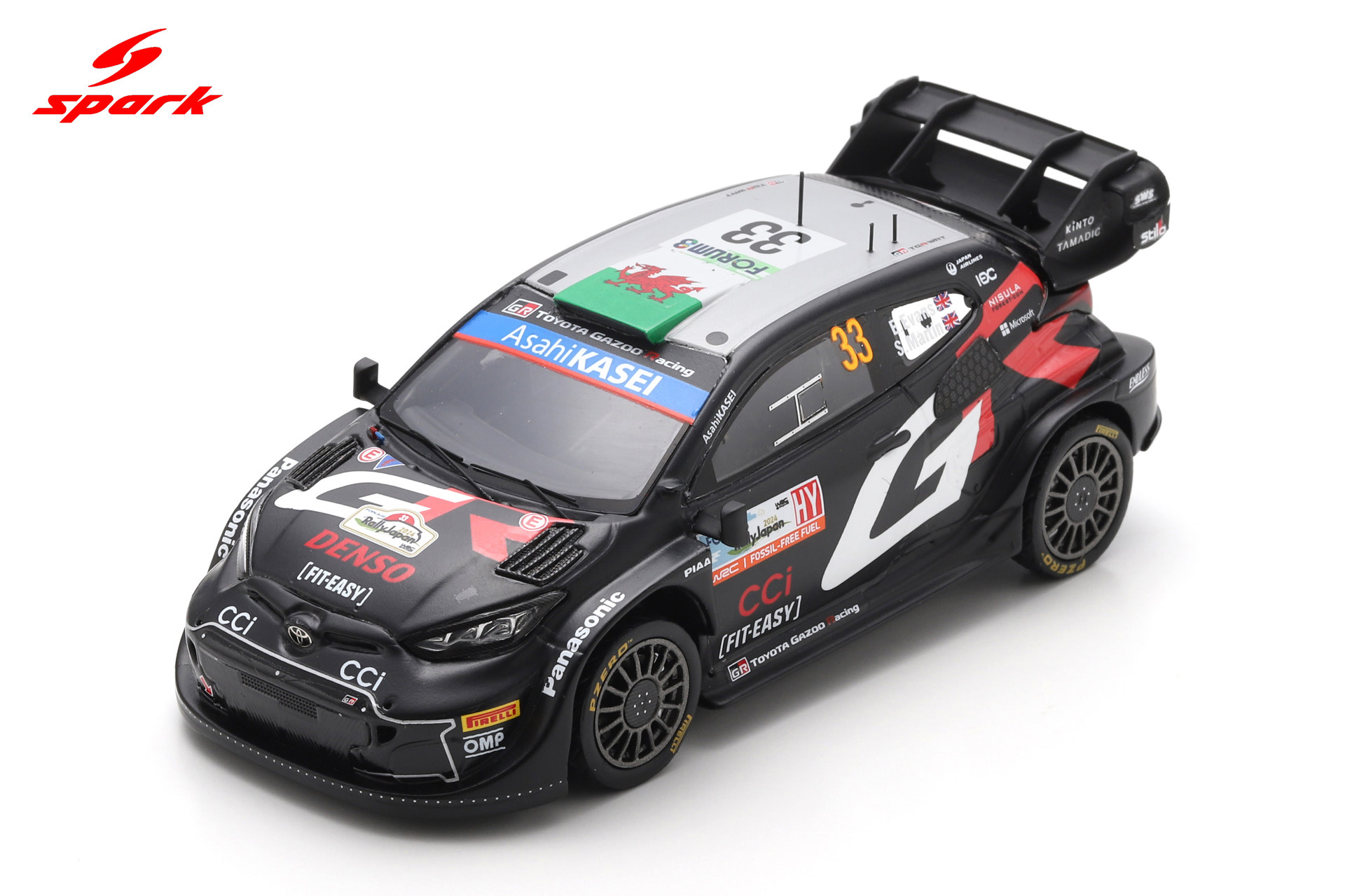 自動車 TOYOTA GR YARIS Rally 1:43 WRC 2024 Diecast model cars