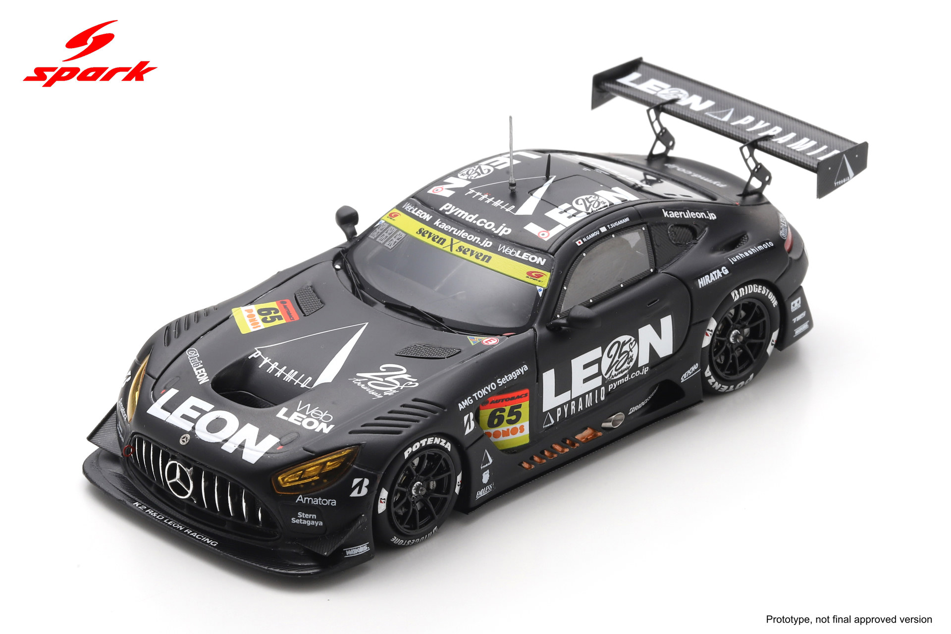 ミニカー LEON AMG No.65 SUPER GT 2018Champion Car SparkmodelWeb