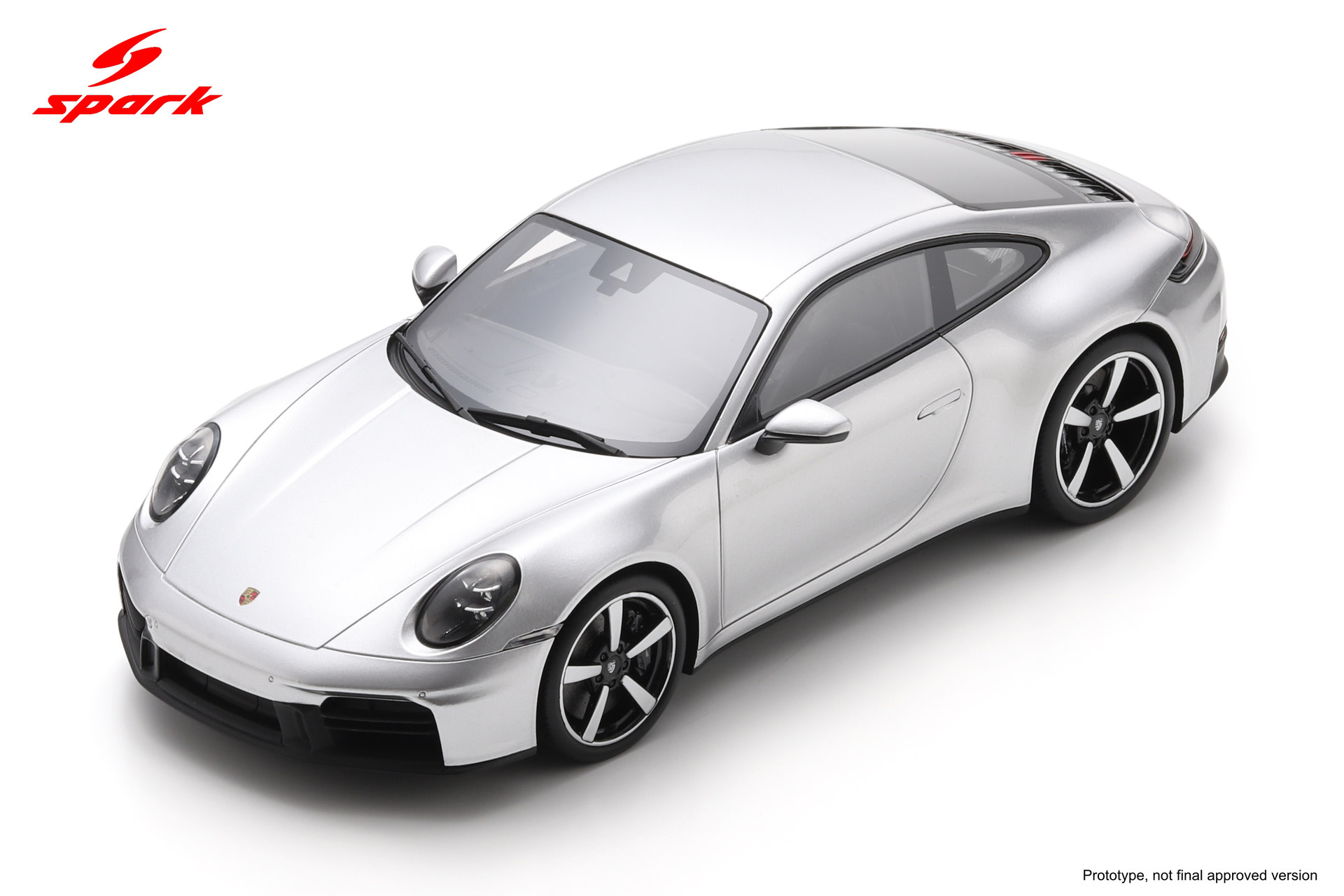 Porsche 911 Carrera S 1/43 シルバー SparkmodelWeb